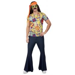 Broek met wijde Pijpen Jeans-optiek