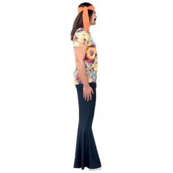 Broek met wijde Pijpen Jeans-optiek