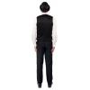 Vest zwart Met Lurex kraag, rood