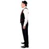 Vest zwart Met Lurex kraag, rood