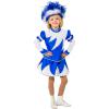 Funkenkostuum Blauw/wit
