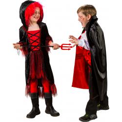 Halloween Jurk Rood/Zwart