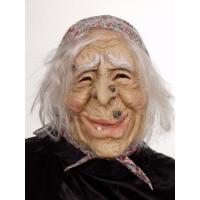 Masker Heks met hoofddoek en Haren