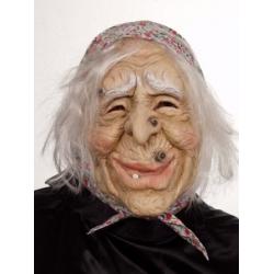 Masker Heks met hoofddoek en Haren