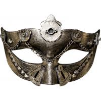 Steampunk Ogenmasker Zilver