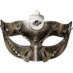 Steampunk Ogenmasker Zilver