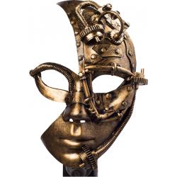 Steampunk masker Brons