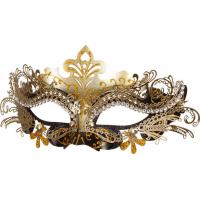 Metaalmasker Zwart/Goud