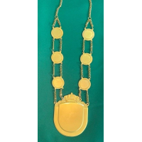 Prinsenketting Goud/Zilver met 10 Schakels 120x100mm