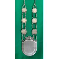 Prinsenketting in Goud en Zilver met 10 Schakels 100x80mm.