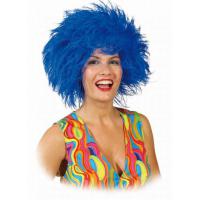 Pruik Kroeshaar Blauw