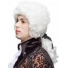 Pruik Barock met staart, wit