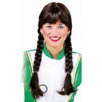 Profi-dans Pruik Bruin