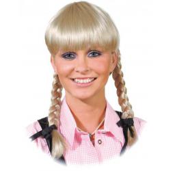 Pony Pruik  kort met Staartjes Blond