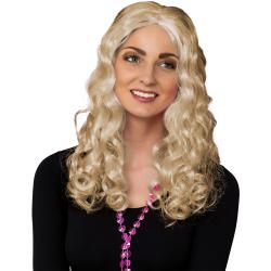 Lokkenpruik Middenscheiding Blond