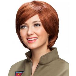Kort Haar Pruik Unisex Roodbruin