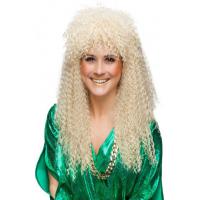 Pruik 80-er jaren Gekruld Blond