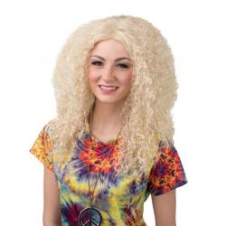 Dames Pruik Golvend Blond