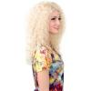 Dames Pruik Golvend Blond