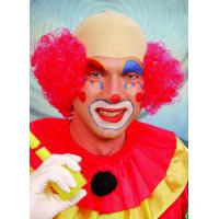 Clown kaal hoofd, rood