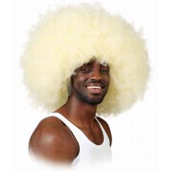 Super Afro Pruik Blond