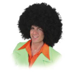 Afro Pruik Zwart