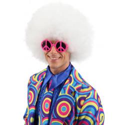 Afro Pruik Wit