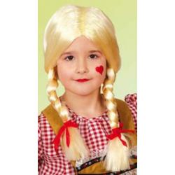 Kinderpruik met Staartjes Zwart