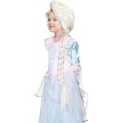 Kinderpruik met Staart Wit