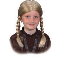 Kinderpruik Staartjes Blond